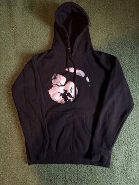 Black Glock40spazz babywoah2 tour hoodie with signed poster from him